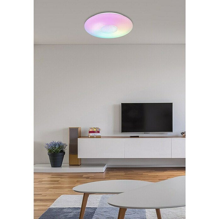 Globo Okrugla stropna LED svjetiljka Sully  (24 W, Ø x V: 41 x 7 cm, Raznobojno) | BAUHAUS