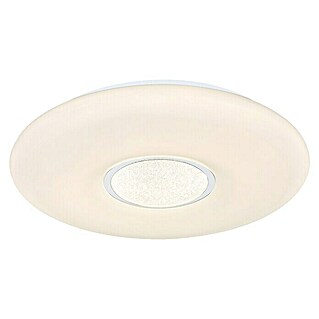 Globo LED-Deckenleuchte rund Sully (24 W, Ø x H: 41 x 7 cm, Weiß/Opal/Klar, Mehrfarbig)