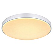 Globo Okrugla stropna LED svjetiljka Sonny  (Ø x V: 41 x 6 cm, 18 W, Bijela, Srebrna) | BAUHAUS