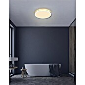 Globo LED-Deckenleuchte rund Sapana (24 W, Ø x H: 42 x 2,5 cm, Weiß, Weiß, Warmweiß) | BAUHAUS