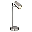 Globo Tischleuchte Robby (Ø x H: 12 x 35 cm, GU10, Nickel verchromt) | BAUHAUS