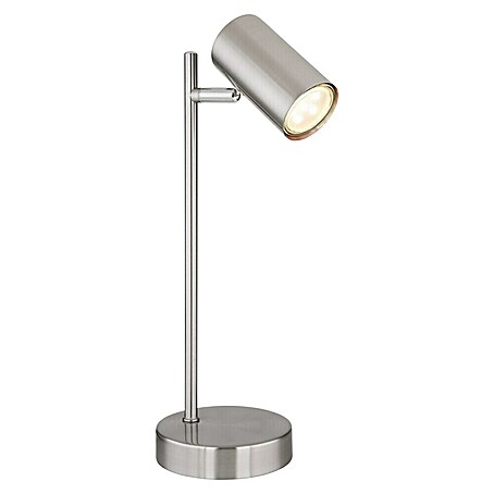 Globo Tischleuchte Robby (Ø x H: 12 x 35 cm, GU10, Nickel verchromt)