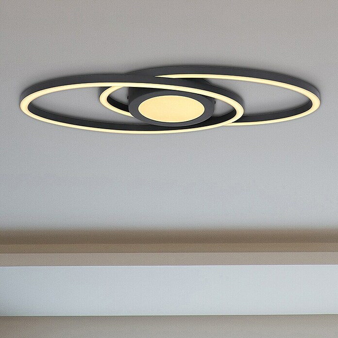 Globo LED stropna svjetiljka Reggy  (24 W, D x Š x V: 57 x 23 x 4 cm, Topla bijela) | BAUHAUS