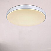 Globo Okrugla stropna LED svjetiljka Sonny  (Ø x V: 41 x 6 cm, 18 W, Bijela, Srebrna) | BAUHAUS