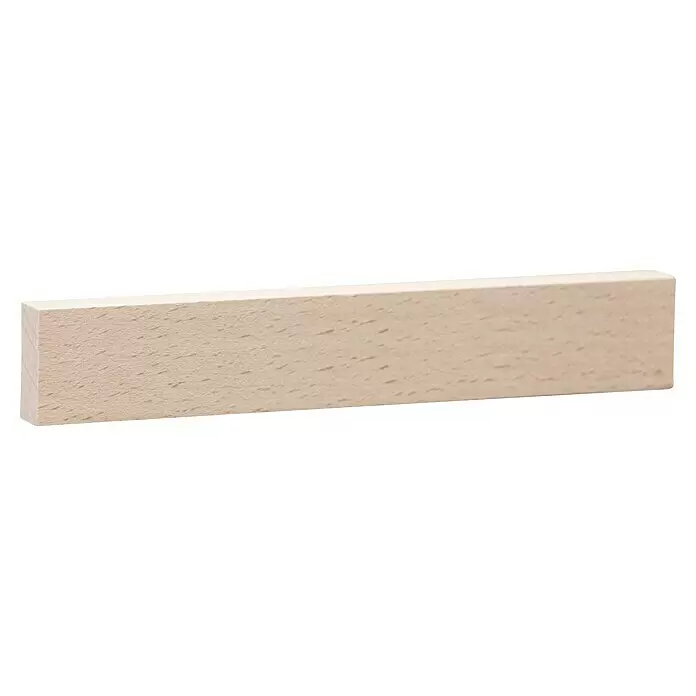 Rechteckleiste - 240 x 1,3 x 4 cm, Buche - Diagonale Ansicht