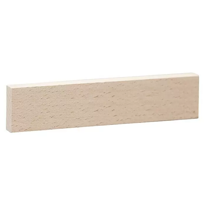 Rechteckleiste - 240 x 1,3 x 6 cm, Buche - Diagonale Ansicht