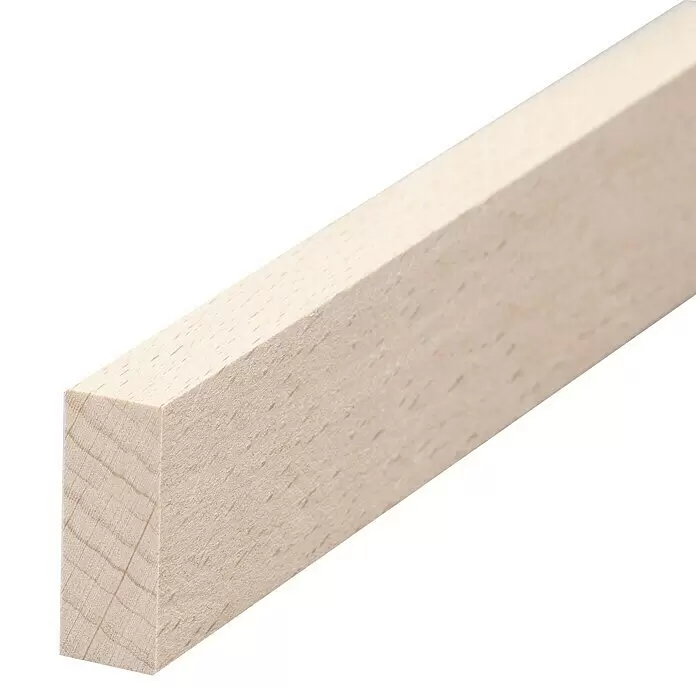 Rechteckleiste - 240 x 1,3 x 4 cm, Buche - Detailaufnahme