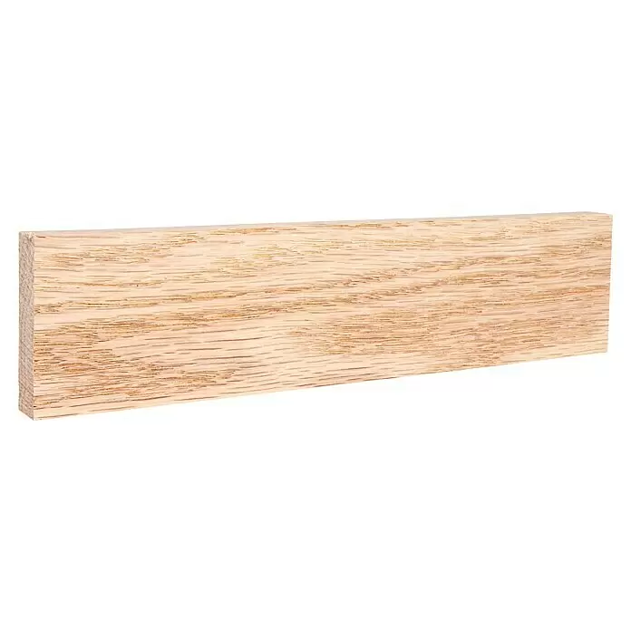 Rechteckleiste - 242 x 1,3 x 4,7 cm, Eiche - Diagonale Ansicht