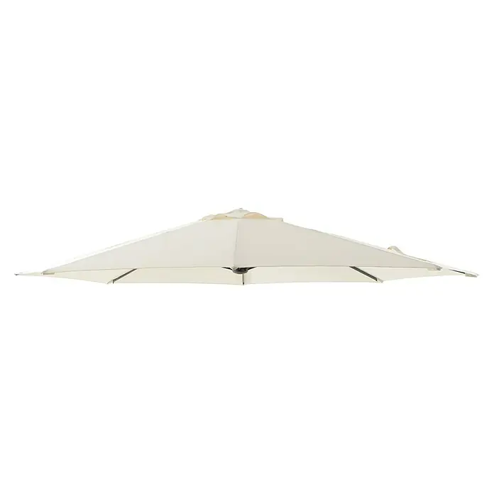 Sunfun Techo de repuesto Forio - 300 cm, Específico para: Sunfun parasol de jardín Forio - Primer plano de una sombrilla cuadrada de color crema, diseñada para dar sombra y proteger del sol.