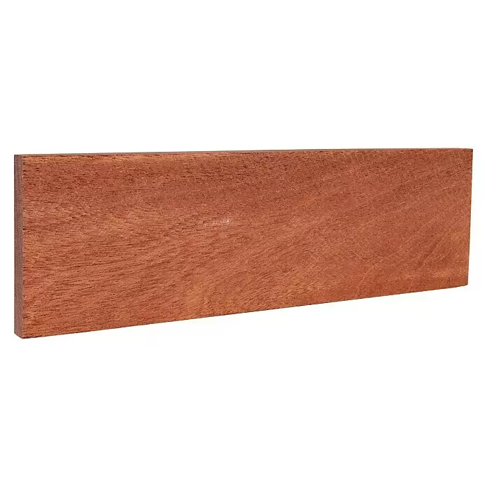 Rechteckleiste - 242 x 1 x 6 cm, Mahagoni - Diagonale Ansicht