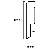 Sockelleiste (240 x 1,6 x 8 cm, MDF) | BAUHAUS