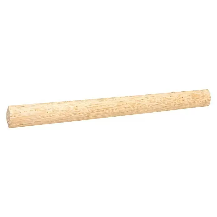 Viertelstab - 2,42 m x 1,2 cm x 1,2 cm, Eiche - Hellbrauner Holzdübel mit natürlicher Maserung.