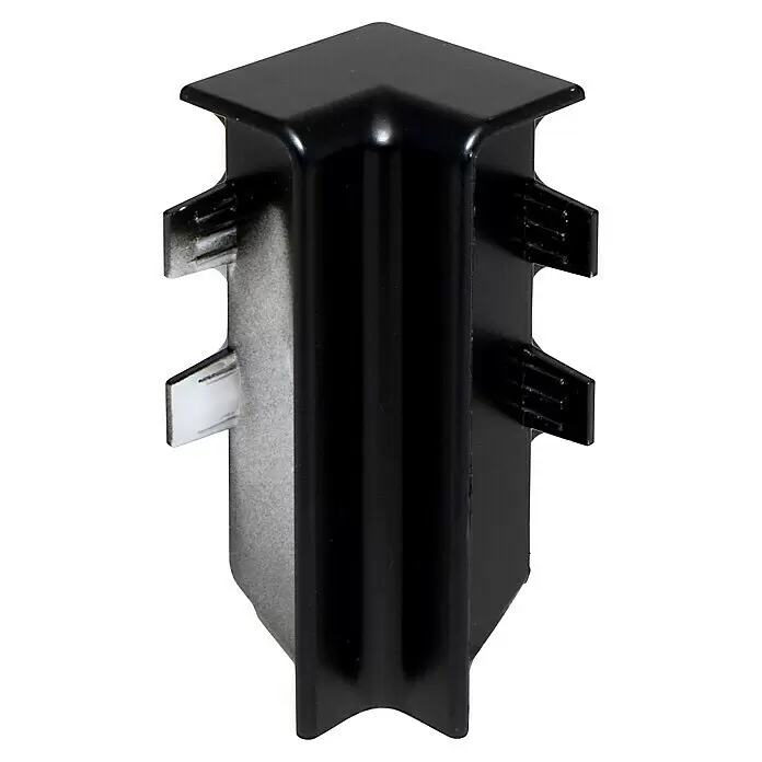 Innenecke Modern 58 - Schwarz, 2 Stk. - Vorderansicht