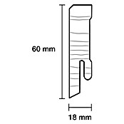 Sockelleiste (240 x 1,8 x 6 cm, Kiefer) | BAUHAUS