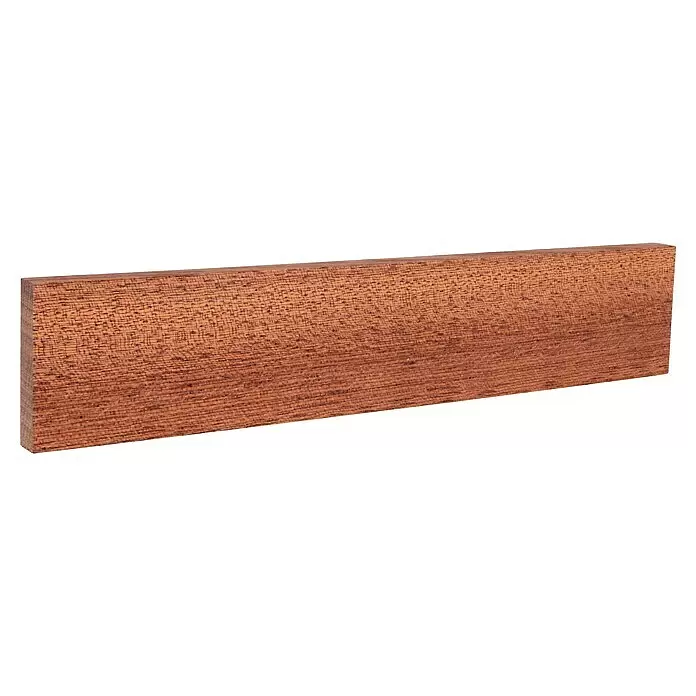 Rechteckleiste - 242 x 1 x 4 cm, Mahagoni - Diagonale Ansicht