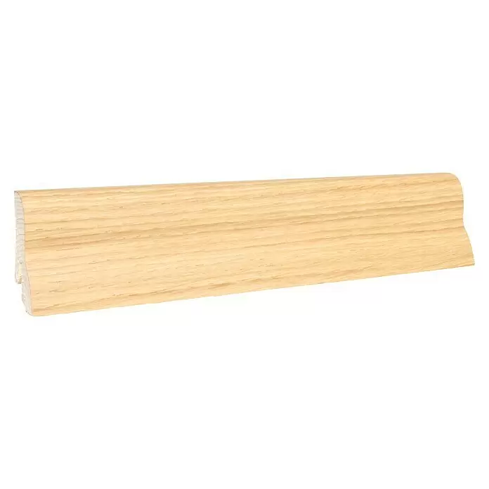 Sockelleiste - 240 x 2,2 x 4,2 cm, Eiche geölt - Diagonale Ansicht