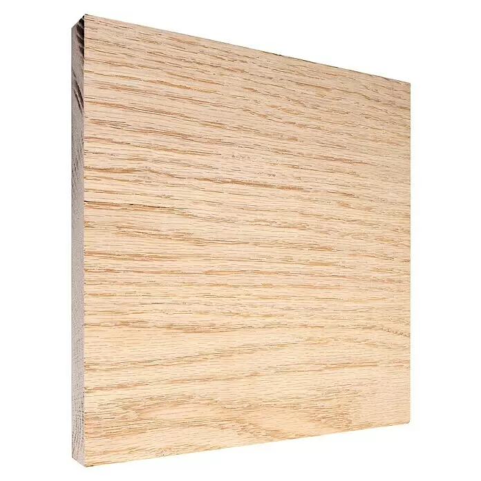 Rechteckleiste - 242 x 2 x 20 cm, Eiche - Diagonale Ansicht