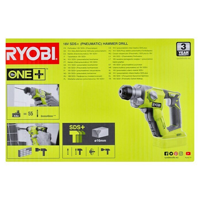 Perforateur RYOBI 18V ONE+ R18SDS 