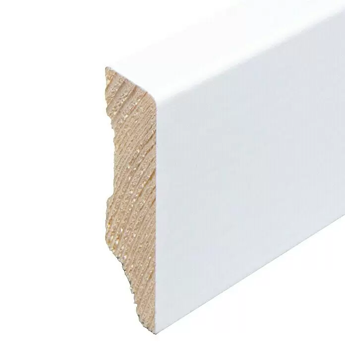 Sockelleiste - 240 x 1,2 x 4 cm, Kiefer - Detailaufnahme