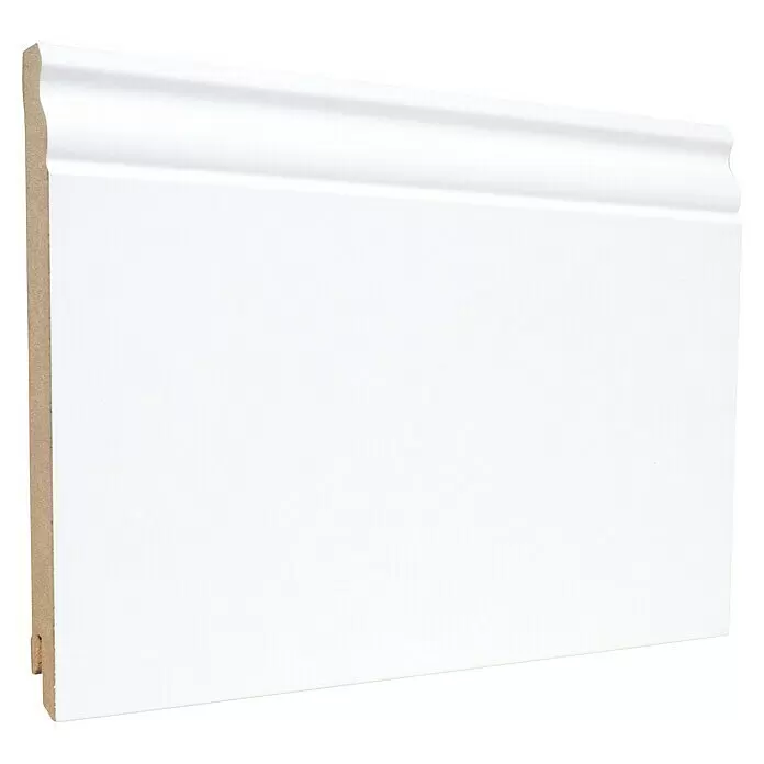 Sockelleiste - 240 x 1,9 x 14,5 cm, MDF, Profiliert - Diagonale Ansicht