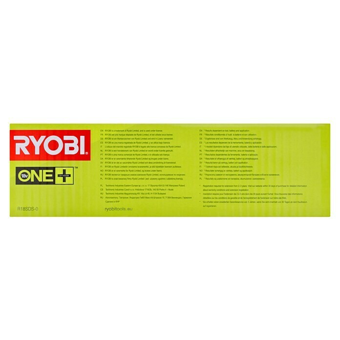 Ryobi ONE+ Akku-Kombihammer R18SDS-0 (18 V, Li-Ionen, Ohne Akku, Einzelschlagstärke: 1,3 J, Leerlaufdrehzahl: 0 U/min - 1.300 U/min)