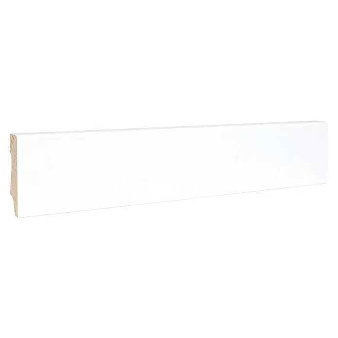Sockelleiste - 240 x 1,2 x 4 cm, Kiefer - Diagonale Ansicht