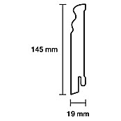 Sockelleiste (240 x 1,9 x 14,5 cm, MDF, Profiliert) | BAUHAUS