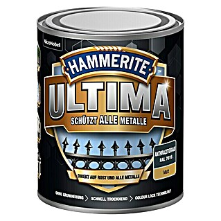 Hammerite Metall-Schutzlack ULTIMA (RAL 7016, Anthrazitgrau, 750 ml, Matt)