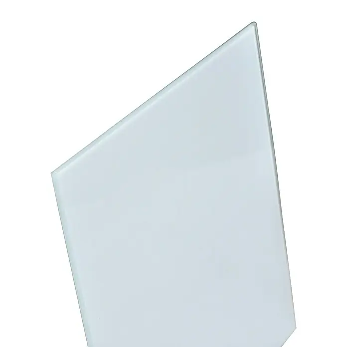 ProArt Maritime Glasbild - Oase der Sinne II, B x H: 30 x 30 cm - Glänzende, hellblaue Glasfliese, ideal für moderne Innenräume. Ihre abgeschrägte Form sorgt für eine elegante, minimalistische Ästhetik.