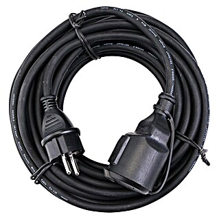 Voltomat Produžni kabel (10 m, Crne boje, IP44, H05RR-F)