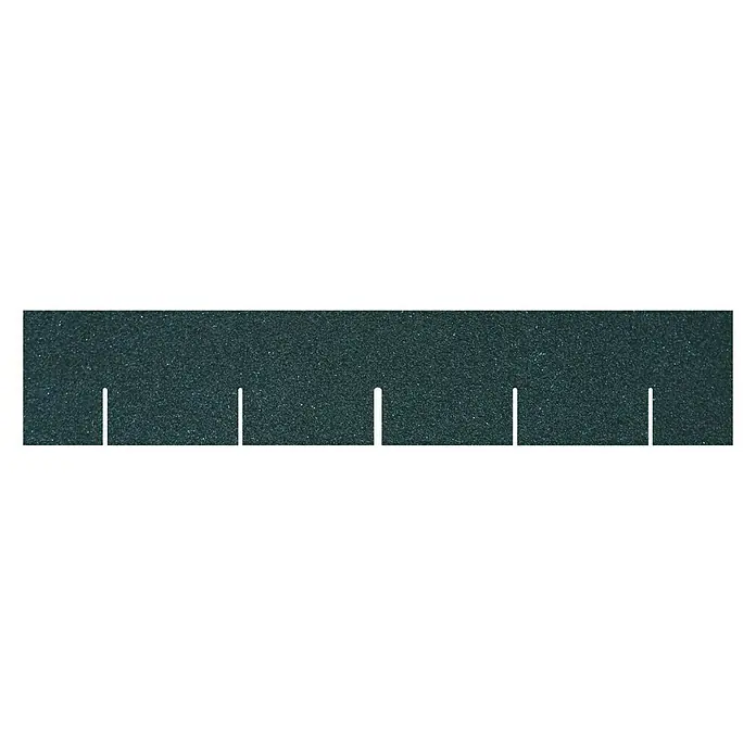 Bitumendachbahn KSK Plus - Schwarz, 5 x 0,33 m, Selbstklebend, Rechteckig - Bild eines Rasenkanten-Abgrenzungsbandes aus Kunststoff mit Einkerbungen. Es bietet eine klare Trennung zwischen Rasen und Beet.