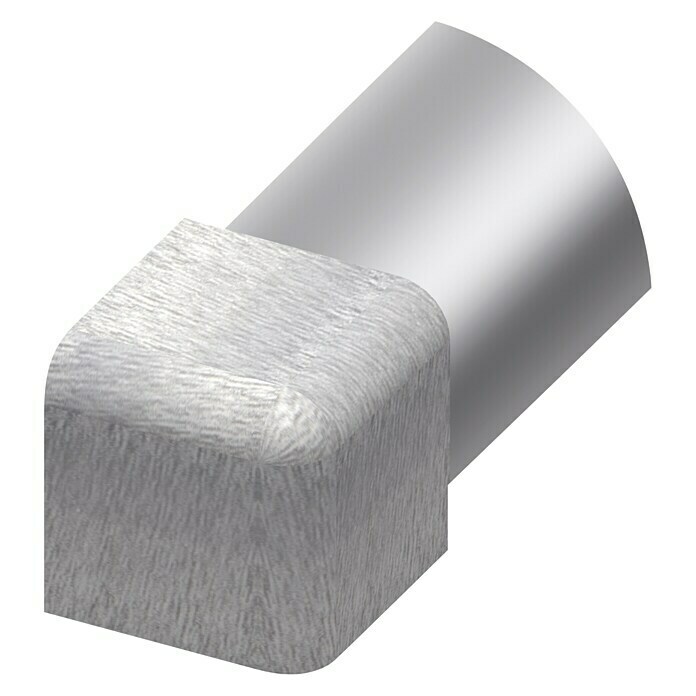 Vierkante hoek (Roestvrij staal, Zilver, Hoogte: 10 mm, Geborsteld)