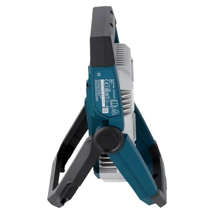 Bosch Professional AMPShare 18V Proyector LED de batería GLI 18V-1900 - 18 V, Sin batería, Flujo luminoso: 1.900 lm - Primer plano de la luz de trabajo inalámbrica Bosch GLI 18V-1900, que muestra su diseño robusto y su alta salida de luz para uso profesional.