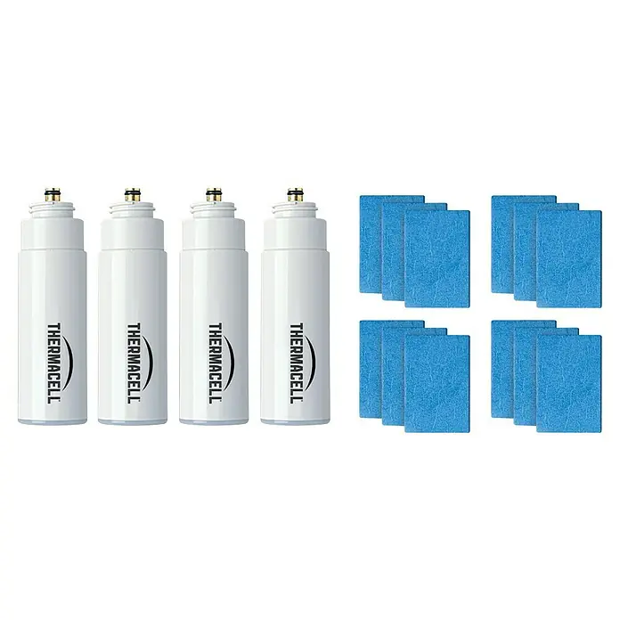 Thermacell Recambio Antimosquitos 48 horas - 16 pzs. - Recambio Thermacell con cuatro cartuchos de gas y doce placas aromáticas.
