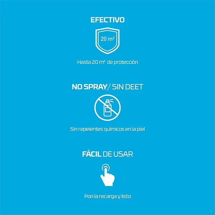 Thermacell Difusor Antimosquitos - Negro, Alcance: 20 m - Repelente de mosquitos efectivo sin spray ni DEET, fácil de usar, protege hasta 20 m².
