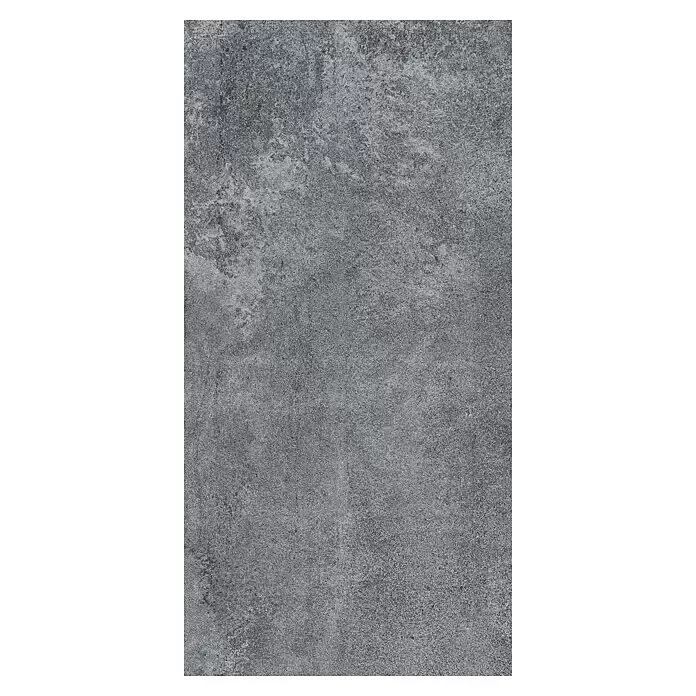 RAK Ceramics Terrassenfliese Opificio 2.0 - 60 x 120 x 2 cm, Grau, Matt - Dunkelgraue Betontextur, rau und körnig.