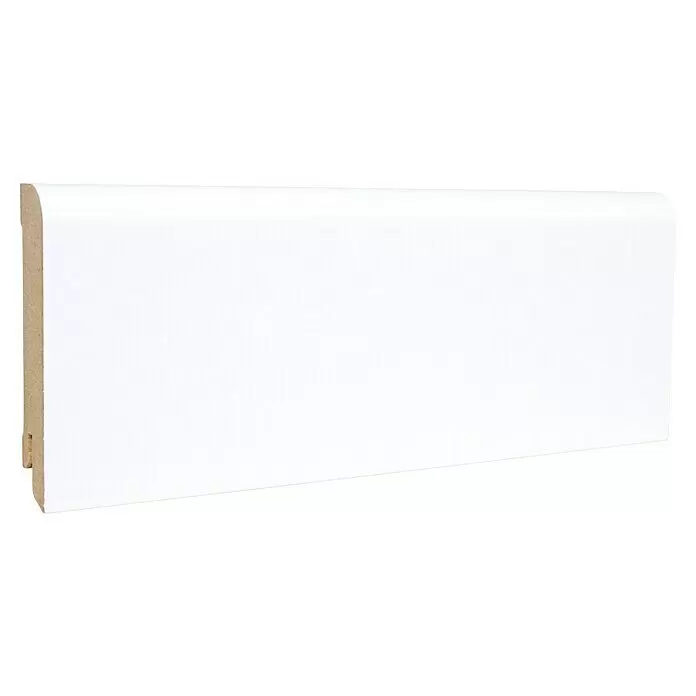 Sockelleiste - 240 x 1,8 x 7,8 cm, MDF - Diagonale Ansicht