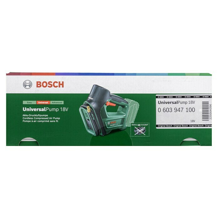 Bosch Power for All 18V Akumulatorska zračna tlačilka UniversalPump  (18 V, Brez baterije, 10,3 bar) | 2297 - Akkumaschinen sonstige | BBDI - Akkugeräte | BBD - Elektro WZ/Großmaschinen | BB - ElektroWZ/Großmaschinen | B - Werkz/Masch/Maschzubeh/Auto | BAUHAUS