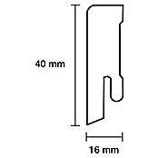 Sockelleiste (240 x 1,6 x 4 cm, MDF) | BAUHAUS