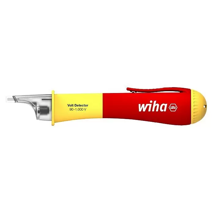 Wiha Kontaktloser Spannungsprüfer - Messbereich: 90 - 1.000 V - Roter und gelber Wiha Volt Detektor zur Erkennung von 90-1.000 V Spannung.