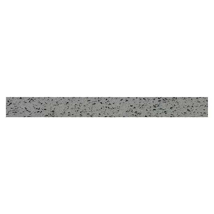 Sockelfliese Komposit - 6 x 60 cm, Grau, Glänzend - Draufsicht