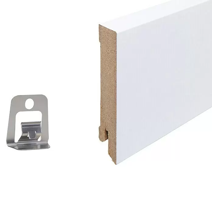 Sockelleiste - 240 x 1,6 x 7,8 cm, MDF, Foliert - Detailaufnahme
