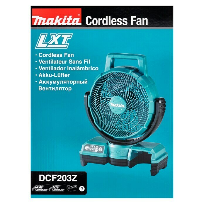 Makita LXT 18V Akumulatorski ventilator DCF203Z  (18 V, 110 V - 240 V, Bez akumulatora, Protok zraka: 8,2 m³/min) | BAUHAUS