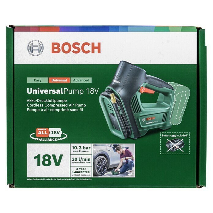 Bosch Power for All 18V Akku-Luftpumpe UniversalPump (18 V, Ohne Akku)