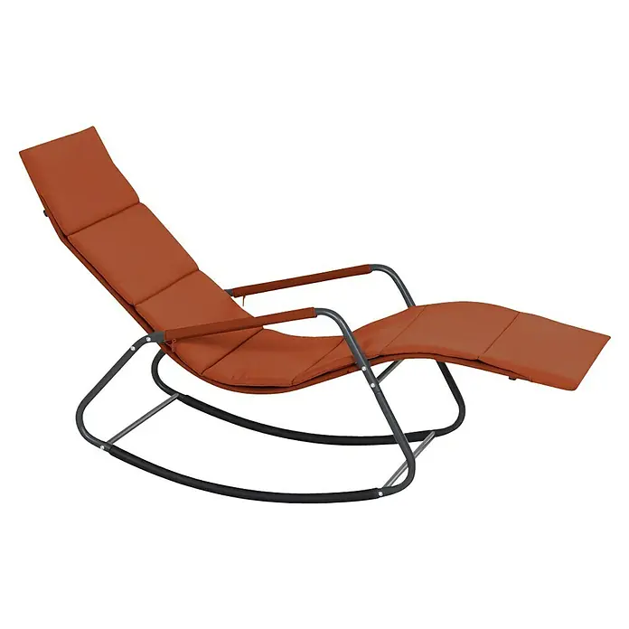 Siena Garden Garten-Schaukelliege AlianoRot, L x B x H: 143 x 57 x 84 cm, Stahl, Pulverbeschichtet