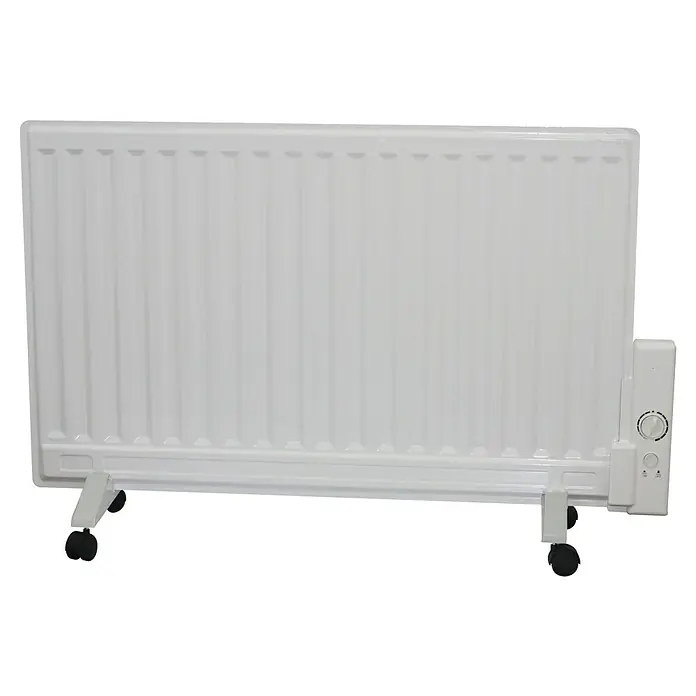 Voltomat HEATING Radiador de aceite - 800 W, Blanco - Radiador eléctrico con ruedas y termostato. Radiador compacto para un calor confortable en la habitación.