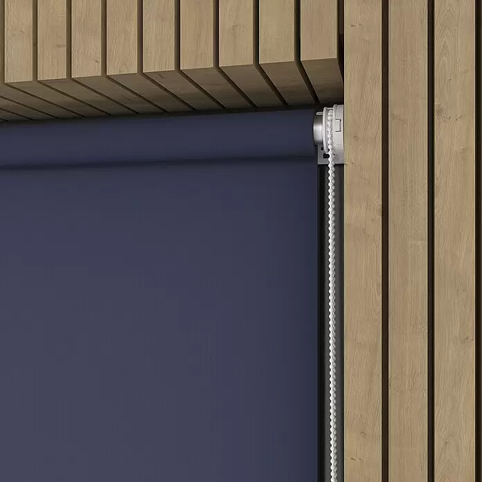 Expo Ambiente Rollo Mini - B x H: 100 x 150 cm, Blau, Uni, Tageslichtdurchlässig - Detailaufnahme