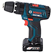 Bosch Professional Taladro atornillador percutor de batería GSB 12V-15 (12 V, 2 baterías, 2 Ah - 4 Ah, 30 Nm, 2 baterías + cargador + juego de puntas de 25 piezas/juego de brocas de 14 piezas + bolsa) | BAUHAUS