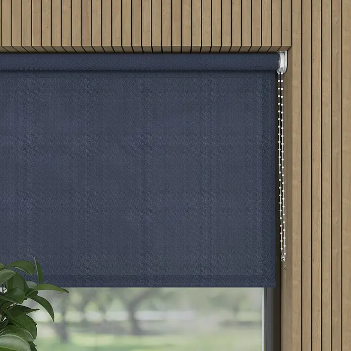 Rollo - B x H: 40 x 190 cm, Indigo, Tageslichtdurchlässig - Das blaue Rollo schützt vor Sonnenlicht und sorgt für Privatsphäre, ideal für jedes Zimmer.