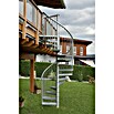 Minka Außenspindeltreppe Rondo Zink Plus (Durchmesser: 160 cm, Geschosshöhe: Max. 300 cm, Anzahl Steigungen: 13 Stk.)